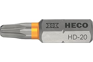 HECO SCHRAUBEN Heco Drive HD-20 Lot de 10 embouts de vissage Orange