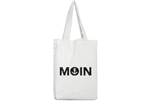 SHIRTSTREET Geschenkidee Küsten Hamburg plattdeutsch norddeutsch Stoffbeutel Earth Positive Moin Anker