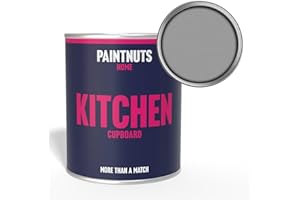PaintNuts Kitchen Cupboard Paint - RAL-7004 - SIGNAL GREY Satin 1 Litre Tin