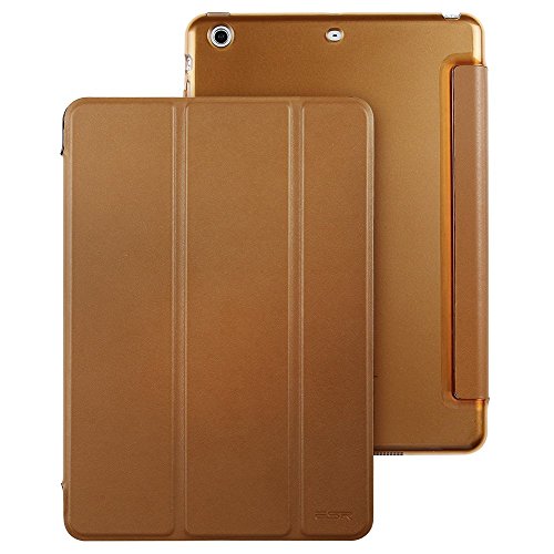 iPad Mini Hülle, ESR® Yippee Series Auto Aufwachen / Schlaf Funktion PU Ledertasche mit Durchschaubar Rückseite Abdeckung Schutzhülle für iPad mini 3/2/1 (Braun) - 3