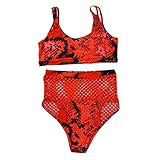 Moserian Damen Zwei Stücke Lace Up Bandage Bikini Badeanzug Set hoch taillierte Badeanzug