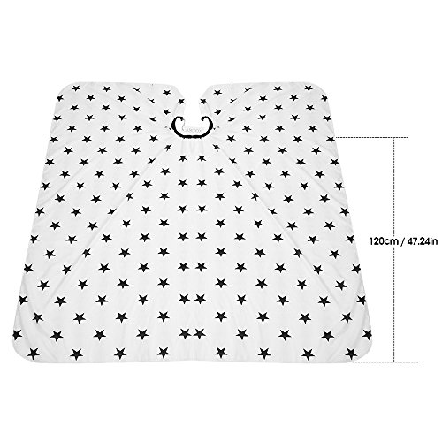 Abody Friseurumhang Barber Cape Haircut Tuch Kleid Anti-Statik-Haar-Styling Perming Färben Schürze - 5