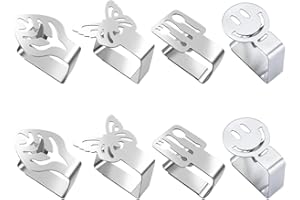 Tucireat Sujeta Manteles 8 Piezas Clip para Mantel Clips de Acero Inoxidable Sujeta Manteles de Mesa Mantel Pinza para Mantel Clips para Sujetar Mantel Clips de Mantel Pinzas para Manteles de Mantel