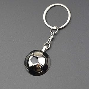 Key Chain Metal Corkscrew Key Ring Pendant car Key Chain semi-Circular Football Keychain World Cup Gift Key Ring