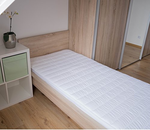 ★Salosan®★ Anti-Milben Matratzeneschoner, Matratzenschoner mit Spannbezug für Allergiker, Topper, Matratzenauflage (140 x 200 cm) - 6