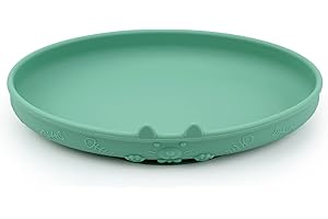 VALICAER Comedero para Gato Perro Silicona Platos para Gatos Plato de Leche para Gatos Comedero Gato Bebedero Gatos Pequeño y Mascotas Cuenco para Agua y Comida para Microondas (Verde)