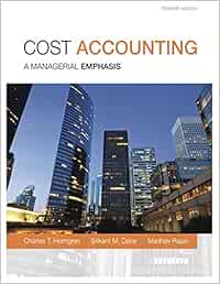 Cost Accounting A Managerial Emphasis Horngren Charles T Datar Srikant M Amazon De Bucher