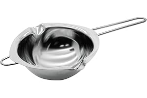 Zenker 43419 Service à bain marie pour chocolat, bain marie pour chocolat, ustensile de pâtisserie, Acier inoxydable, 26 x 11 x 6 cm, Argent