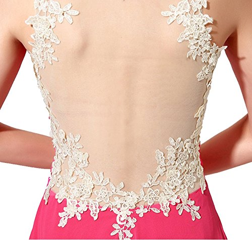 Drasawee Damen Empire Kleid Gr. 40, rosy red