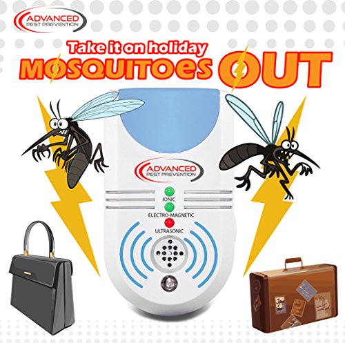 Ultraschall Schädlingsbekämpfung, Elektronisch, 6 in 1, EU-Stecker, Biologische Schädlingsbekämpfung für Haus und Wohnung, Bekämpft Mäuse, Maus,Nagetiere, Spinnen, Ameisen, Motten, Insekten & mehr, Elektromagnetisch & Ionisch, Eingebautes Nachtlicht, Einfach Einstecken für die Insektenabwehr, Haustier- & Kindersicher Verhinderung - 7