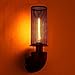 Produktbild Retro kreative dekorative Eisen Wand Lampe Bar Cafe Netz Wandleuchte Loft industriellen Wind Restaurant Wandleuchte Rusty Farbe 39 * 10cm