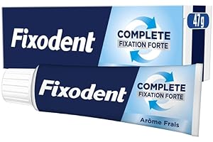 Fixodent Complete Frescura Crema Adhesiva Para Prótesis Total y Parciales 47ml