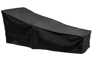 Buding Gartenliege Abdeckung Schutzhülle Abdeckplane Schutzplane Abdeckhaube Mit Wasserdicht, Winddicht, UV-Beständiges, Schwerlast 600D Oxford Gewebe Schutzhülle Für Sonnenliege Liegestuhl Deckchair