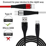 ● Haltbarer Kopf aus Aluminiumlegierung für längere Nutzung. Verstärkungsschutz am Stecker, durch Biegung schwer zu knacken.