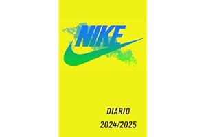 Diario Scuola 2024/2025 Nike Giallo: Agenda Scolastica Giornaliera Elementari Medie Superiori Per studente