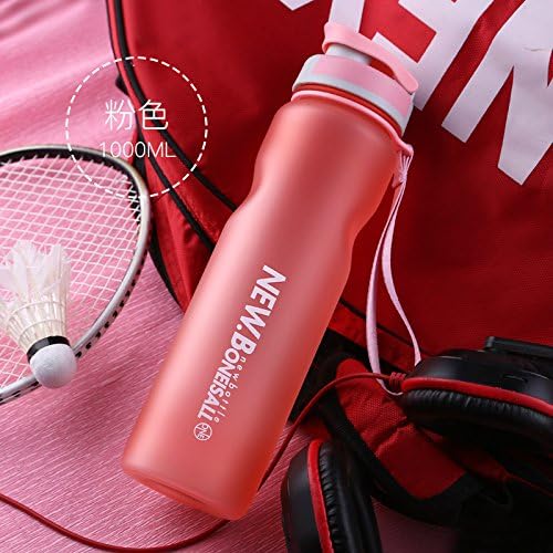 1000ML Sport Water Bottle Drinking Water For Bottles My Water Tea Infuser tumbler Scrub Portable Space Bike Cycling Shaker BPA F,NEW Pink