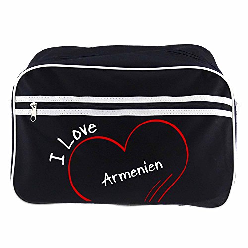 Preisvergleich Produktbild Retrotasche Modern I Love Armenien schwarz