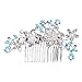 Price comparison product image Wedding Bridal Flower Imitation Pearl Rhinestone Hair Comb Hairpin Clip Jewelry