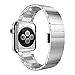 Price comparison product image OVEA Apple Watch Strap For Iwatch Series 4/3/2/1 Stainless Metal Bands Compatible For Apple Watch Band 38Mm 40Mm 42Mm 44Mm,Silver,44Mm