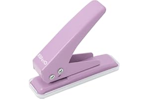 GELRHONR Perforatore di Carta perforatore, perforatrice per carta a foro singolo, perforatrice portatile a bassa forza un foro (fori da 1/4"), per carta, truciolato, schede (ultravioletto)