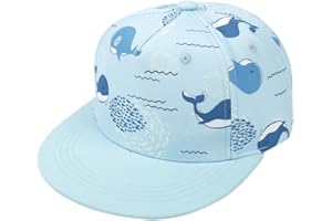ISAKEN Kinder Junge Mädchen Basecap Kappen Cap Truckers Hat Schirmmütze Cartoon Wal Muster Kappe Verstellbar Baseballmütze Sonnenhut Sommer Outdoor Schirmkappe Kinderhut