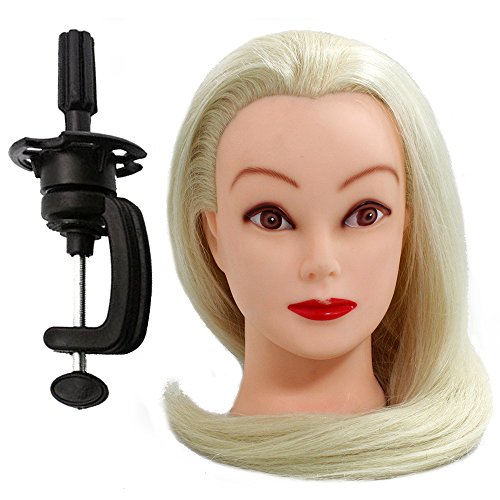 Neverland Beauty 70% Real Hair 24 Inch Hairdressing Equipment Training Head With Free Clamp For College And Professional Use