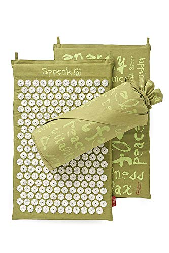 Spoonk - Alfombrilla de cáñamo orgánico, Verde