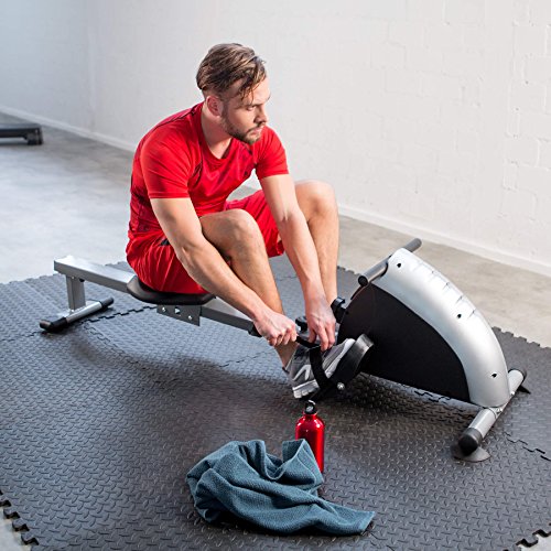 TecTake® Rudergerät Ruderzugmaschine Fitnessgerät mit Trainingscomputer - 4