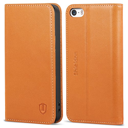 SHIELDON Coque iPhone Se, Etui iPhone 5s, Coque de Maintien TPU Housse Portefeuille pour iPhone SE/5 SHIELDON Coque iPhone Se, Etui iPhone 5s, Coque de Maintien TPU Housse Portefeuille pour iPhone SE/5