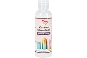 ‎IDEEN MIT HERZ Ideen mit Herz Kerzen-Glanzlack | Premium-Qualität | 100 ml | Hochglanzlack für Kerzen | Grundierung für Aqua-Transfers Deluxe