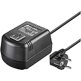 Goobay 54755 Spannungswandler 230V auf 110V AC bis 100W , für den Betrieb von elektrischen Geräten aus den USA in Europa