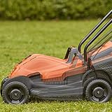 Black + Decker BEMW451BHGB Lawn Mower with Bike Handle, 1200 W, Orange, 32 cm