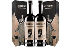 VECCHIO MAGAZZINO DOGANALE 2pz. Jefferson Amaro Importante Astucciato 70 cl - Migliore Amaro al Mondo 2018