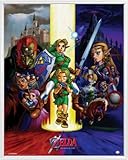 Estilo del marco: Económico 1art1® The Legend of Zelda Póster Mini con Marco (Plástico) - Ocarina of Time (50 x 40cm)
