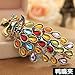 Produktbild WEIAIXX Haarnadel Diamond Kristall Haarnadel Scheibe Haar Haar Accessoires Tail Clip Kopfschmuck Peacock Spring Clip Spannfinger Clip 8464 Bronze Flachen Mund Abschnitt