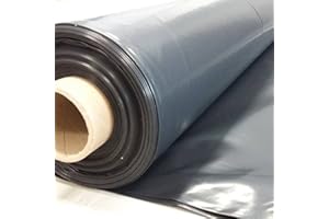 XGAGHB Film plastique d'étanchéité sous-dalle en polyéthylène noir Type 200, 5x20m