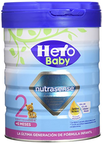 Hero Baby - Leche Hbb Nutrasense, 6 a 12 meses, 800 g, paquete de 2