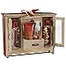 French Vanilla Spa Bath Gift Set in Natural Wood Curio