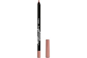 Deborah Milano - Matita Labbra 2 in 1 Gel Contour&Color, 01 Nude Rose, Finish ad Alta Pigmentazione e Ultra-Scorrevole, Waterproof e a Lunga Durata, Dona Intensità e Definizione, 1.3 gr