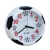 Nuevo y de alta calidad. Nrpfell Reloj de Despertador Creativo en Forma de Futbol Despertador del Escritorio del Estudiante Reloj de Despertador Redondo Reloj de Mesa Digital Reloj de Puntero Digital