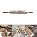 Produktbild 35-43cm Holz Rolling Pin, Weihnachten Muster Laser Prägung Rolling Pin, Gravur Rolling Pin für Cookies Nudeln Biscuit Teig Fondant Bakeware Kuchen Backen Kochen Dekorieren (A, 35CM)