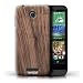 Produktbild iCHOOSE Hülle / Hülle für HTC Desire 510 / harter Plastikfall für Telefon / Collection Holz/Holzmaserung Muster / Nussbaum