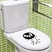 Produktbild Gemütliche Bilder, Wandaufkleber können Toilettentoilettenaufkleber schlechte Kinder nette lustige kleine Aufkleberwasserdichte Paste entfernen
