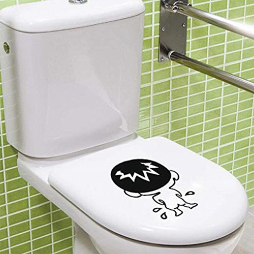 Preisvergleich Produktbild Gemütliche Bilder, Wandaufkleber können Toilettentoilettenaufkleber schlechte Kinder nette lustige kleine Aufkleberwasserdichte Paste entfernen