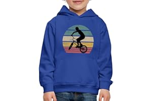 Spreadshirt BMX Rider Vintage Retro Kids' Premium Hoodie