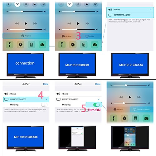 8-Pin HDTV AirPlay Adapter-Kabel für iPhone 5, 5S, 5C, SE, 6, 6 Plus, 6S, 6S Plus, 7, 7 Plus - 7