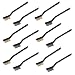 Produktbild 12 Stück Mini Drahtbürste-Set, Edelstahl, mit Messing-Pinsel für Auto-, Schweißen, 3,1 x 0,8 x 0,5 cm