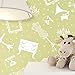 Produktbild NEWROOM Kindertapete Grün Vliestapete Weiß Kinder Barock schöne moderne und edle Optik für Babys, Jungs oder Mädchen, inklusive Tapezier Ratgeber Kindertapete Grün Spiegel Gramophon Kinder