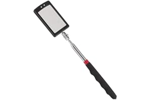 SPARY Miroir d'inspection télescopique, miroir télescopique à LED avec 2 lumières LED lumineuses, poignée antidérapante extensible, outil d'inspection de voiture (comme sur les photos)