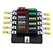 Produktbild Swiftswan 10 Way Sicherungsklemmen Box DC 32V Circuit Examination Reparatur Sicherungsscheiben (Farbe: Schwarz)